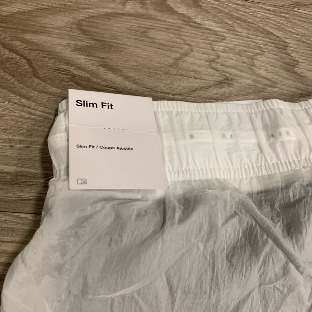 White Mesh Layer Nike Air Jogger Pants Small - Picture 7 of 8